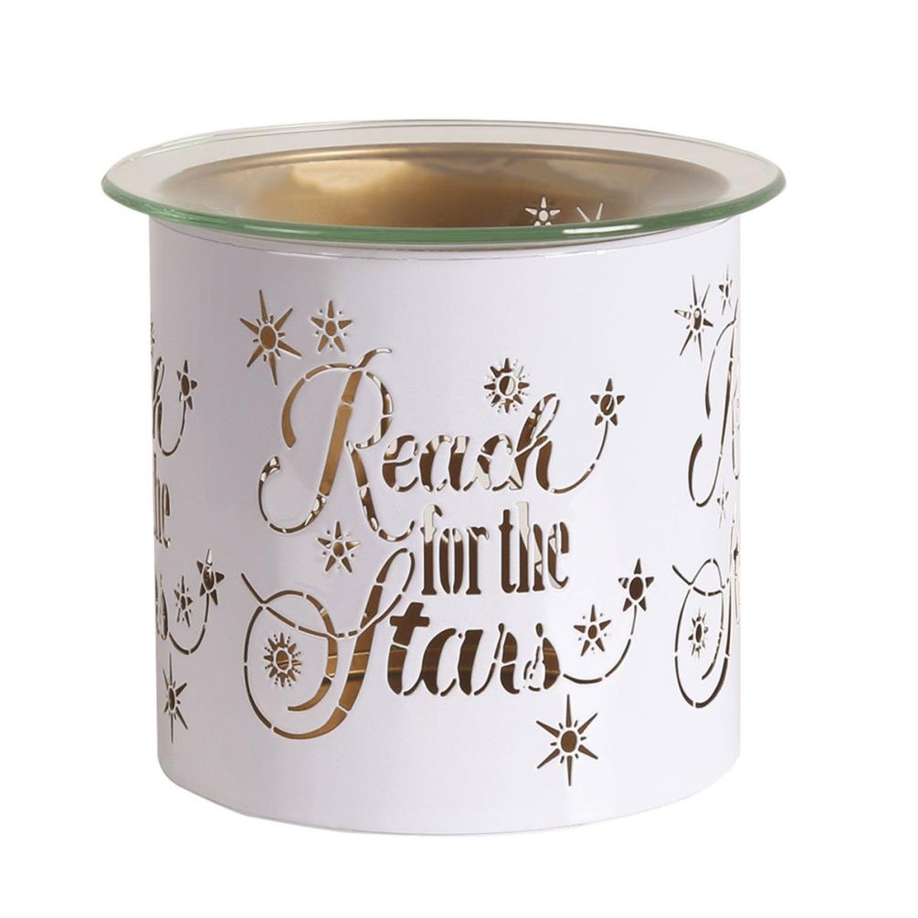 Aroma White & Gold Reach for the Stars Jar Sleeve & Wax Melt Warmer Extra Image 1